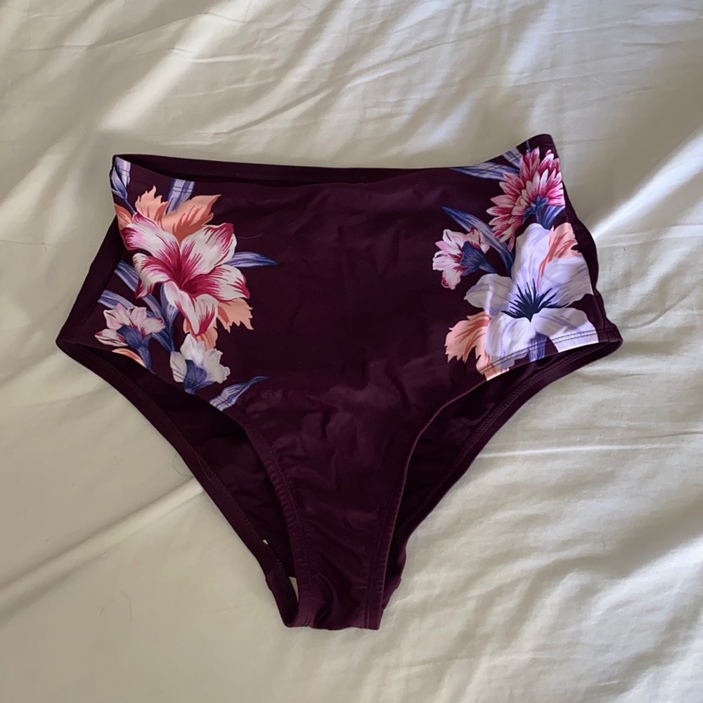 High waisted bikini bottoms